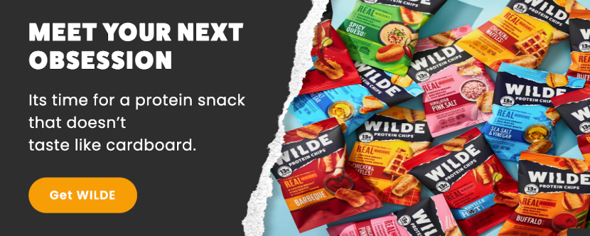 a selection of colourful chip packages next to the copy, “Meet your next obsession.”