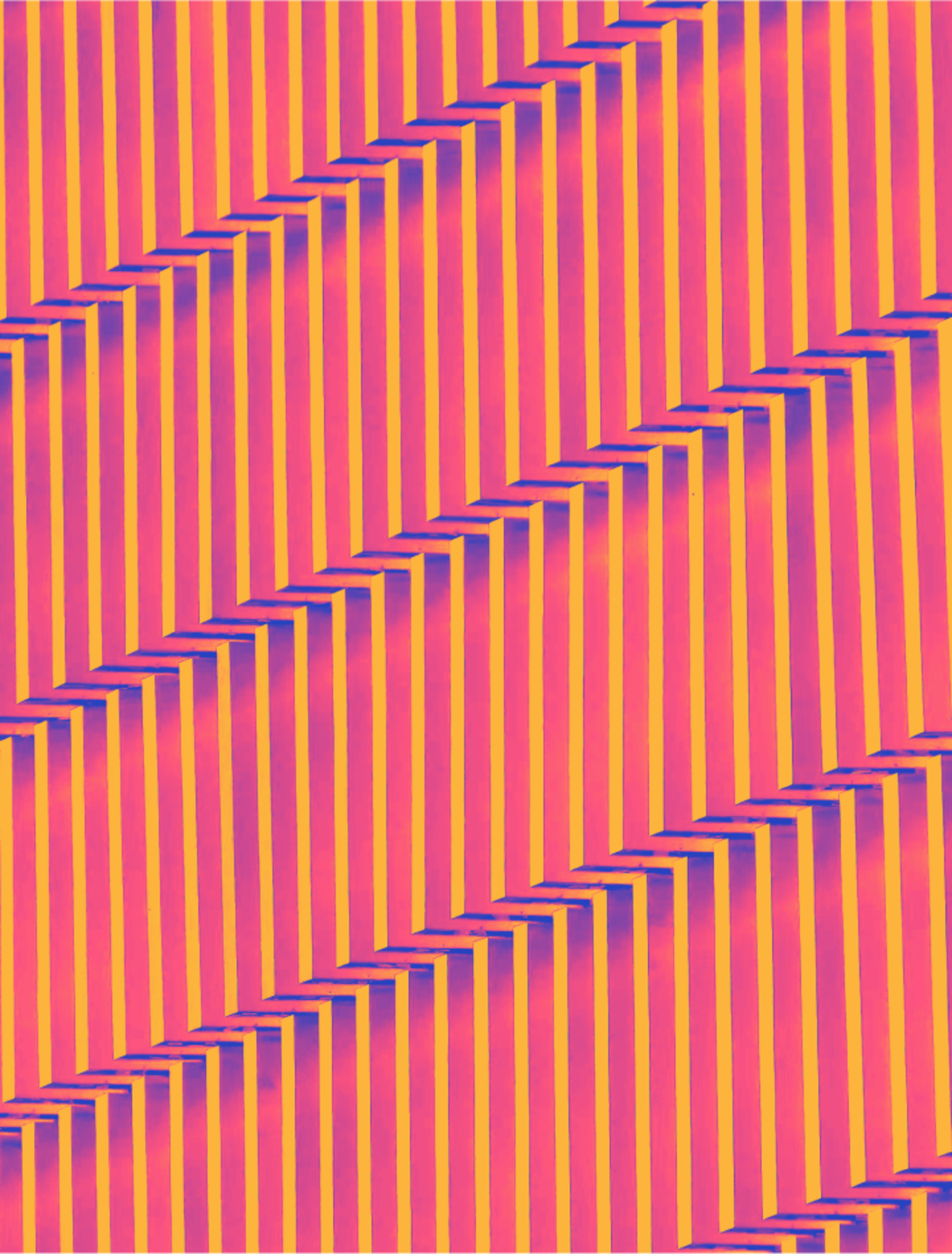 A pattern of cascading lines.