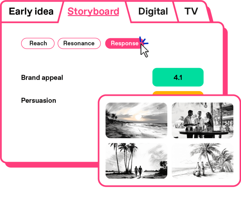 “best tools for storyboard testing: [Zappi Amplify Ad System]”