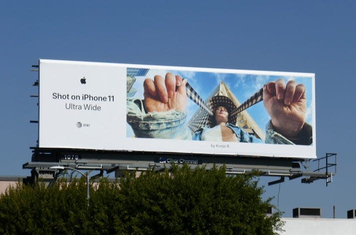 Apple Shot on iPhone campaign billboard
