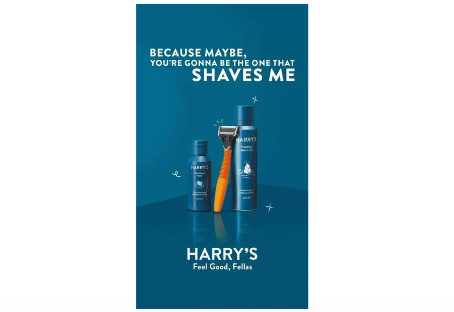 Harry's shave club static ad