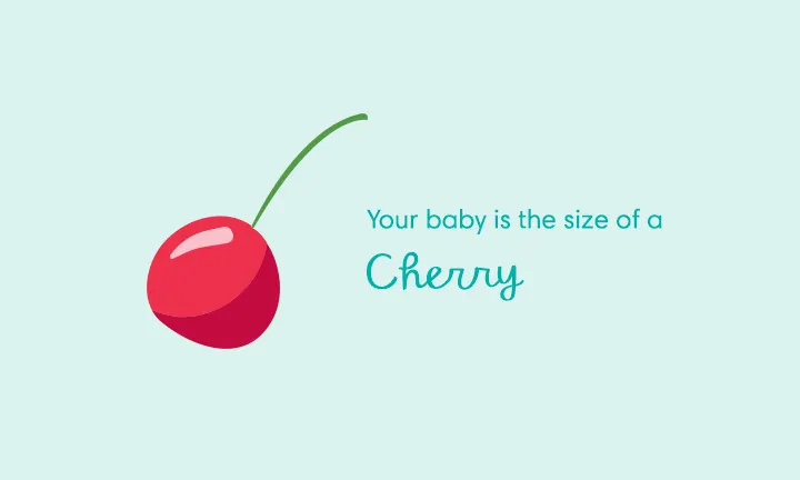 baby size of cherry week 9