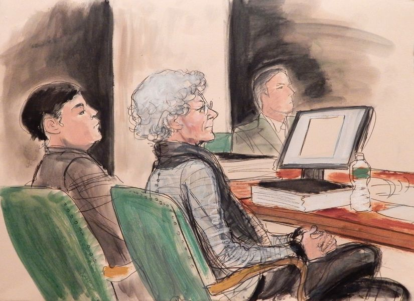 Illustrated Courtroom, source: Elizabeth Williams