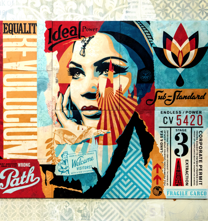 Shepard Fairey, Damaged, courtesy of the artist.