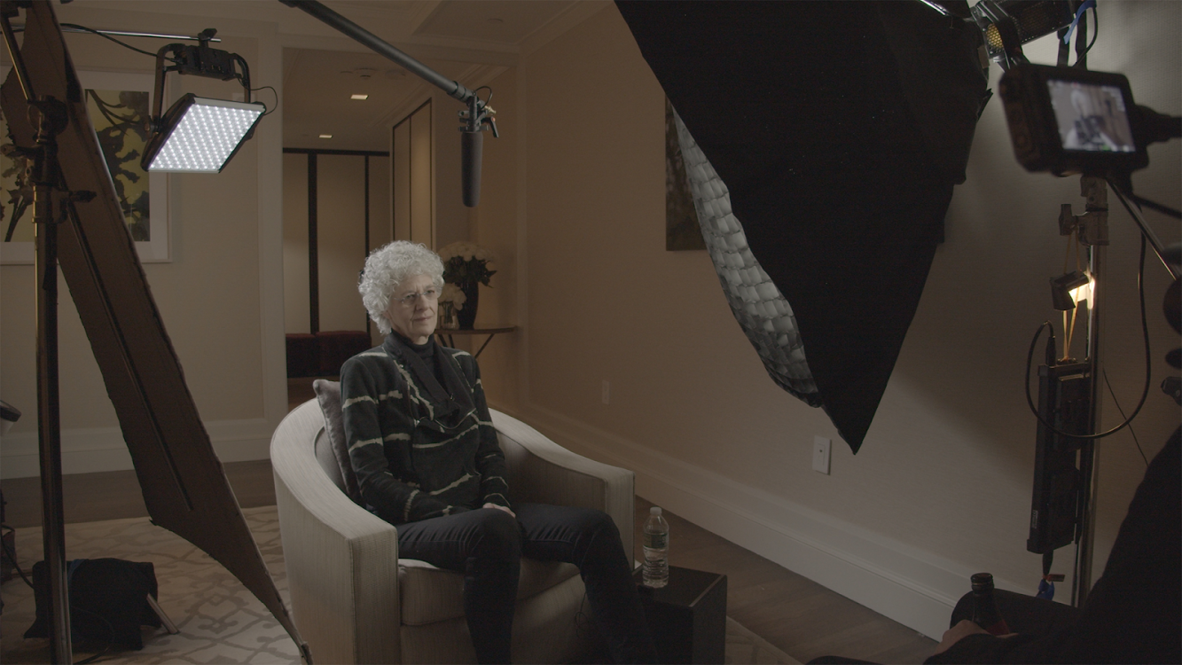Ann Freedman being interviewed for the Netflix documentary ‘Made You Look’, Source: Made You Look, 2020