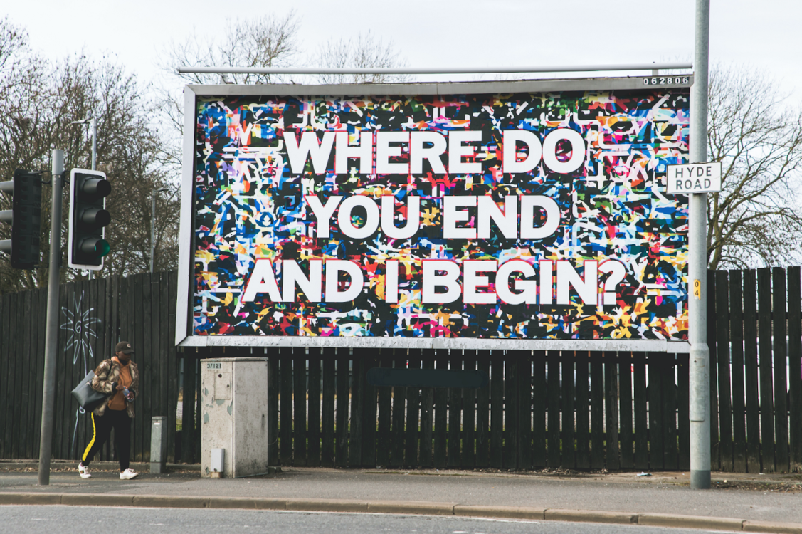 Mark Titchner, Where do you end and I begin? Manchester, 2021. Courtesy of the artist