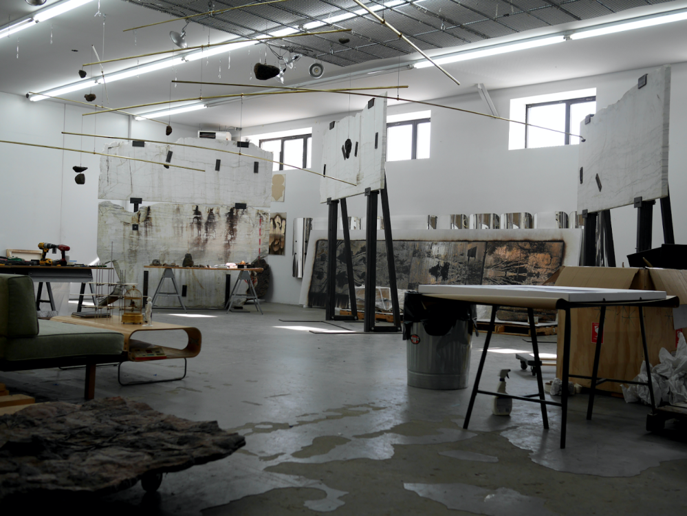 Michael Joo’s studio, 2020; courtesy of the artist