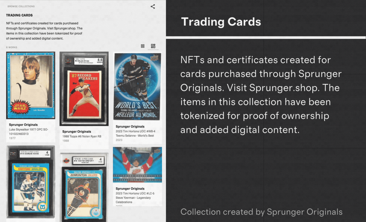 Trading Cards by Sprunger Originals