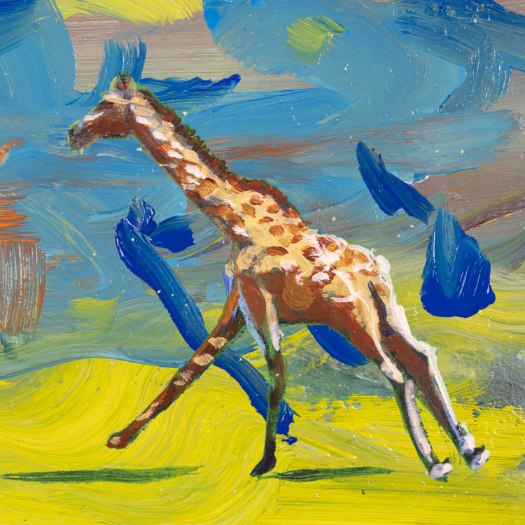 Jacco Olivier, Giraffe, 2022 (still image from animated film) 