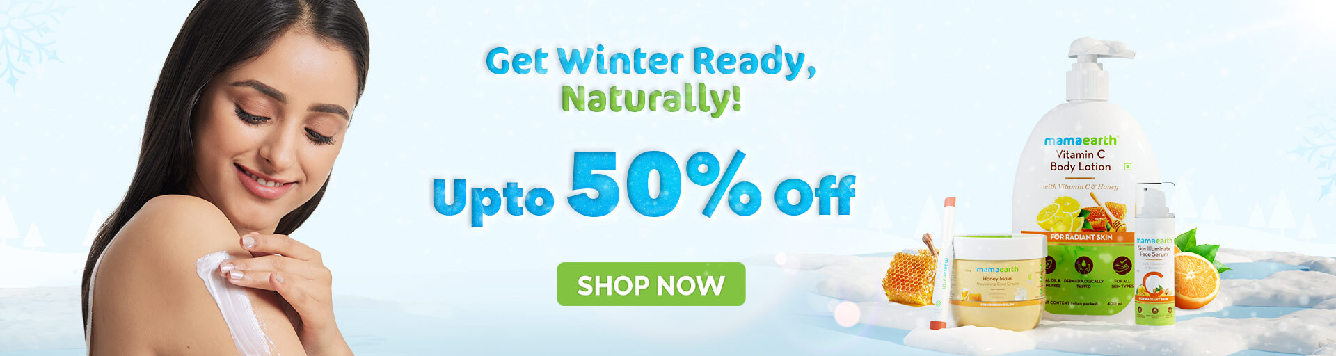 Mama Earth - Avail Up To 50% discount on Winter Skincare Essentials
