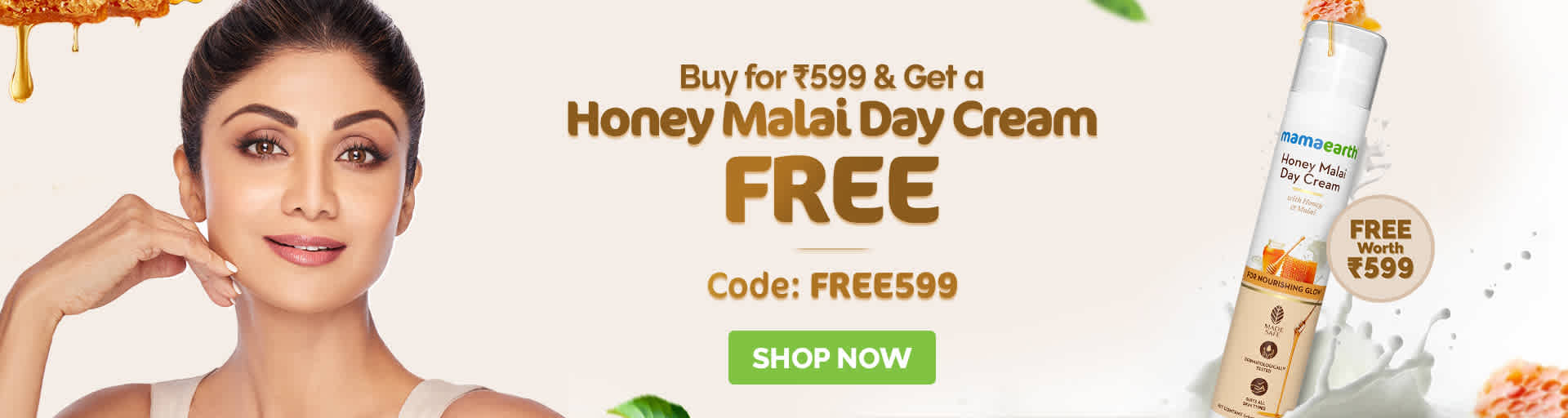 mamaearth.in - Free Honey Malai Day Cream