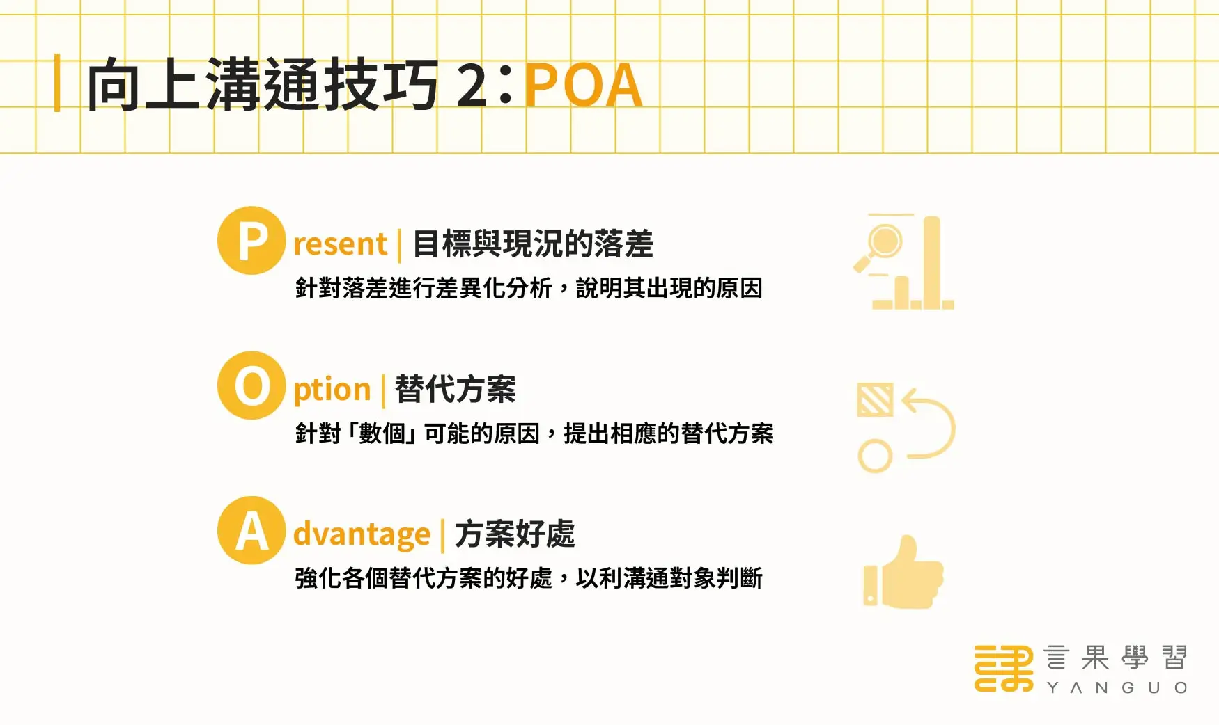 向上溝通技巧 2：POA