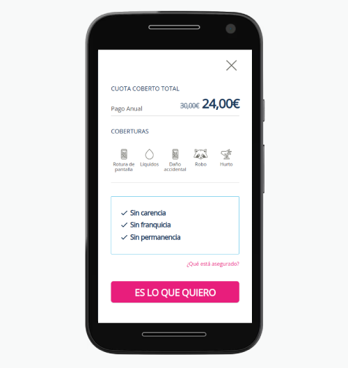 Funnel a medida y mobile centered