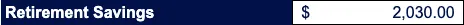 A typical annual 401(k) employer match for someone in Alba's position, $2,030,00.