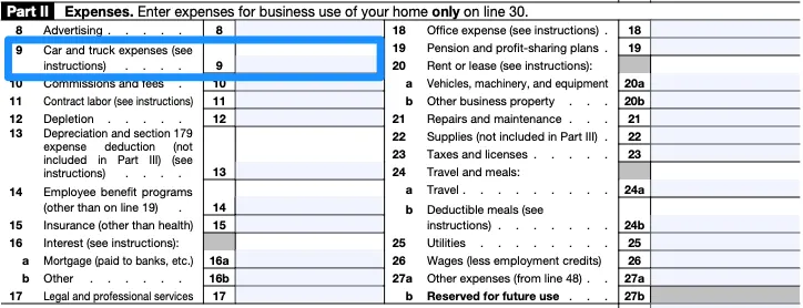 Car Lease Tax Write-Off | Enter your lease sales tax in line 9 of Schedule C, for car and truck expenses