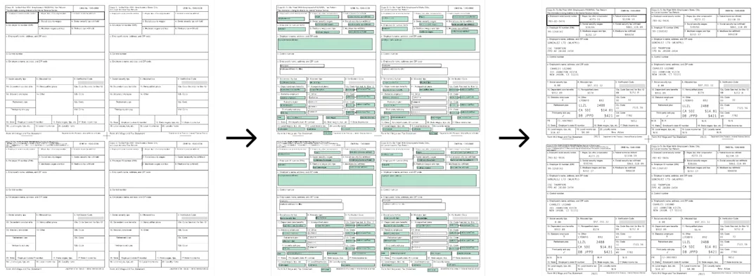 Synthetic form generation process