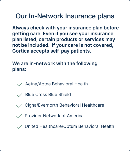 In-network insurance - Westchester, Naperville