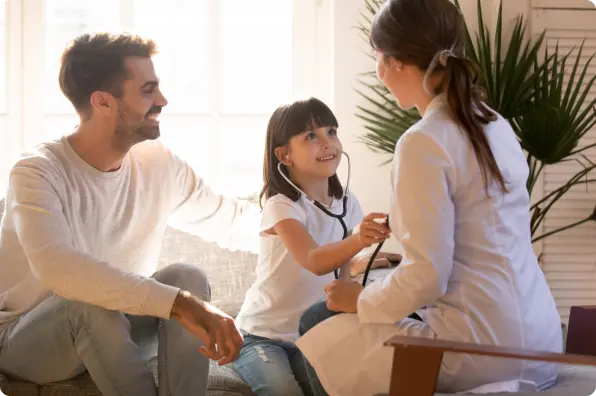 child with stethoscope