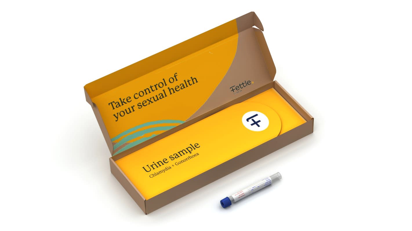 Fettle urine sample tube and packaging