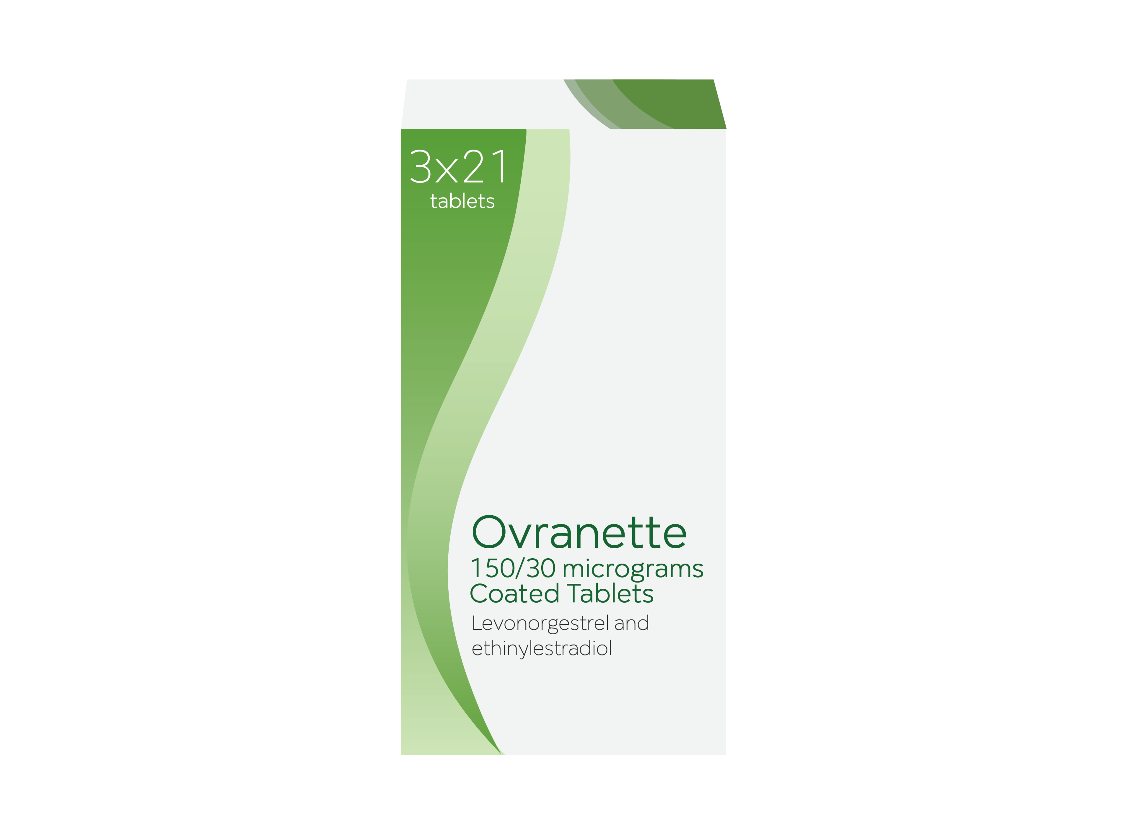 Ovranette 3 x 21 tablets, 150/30 micrograms coated tablets, levonogestrel and ethinylestradiol