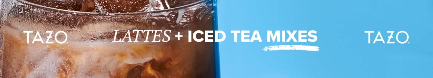 Lattes & Iced Tea Mixes Banner image