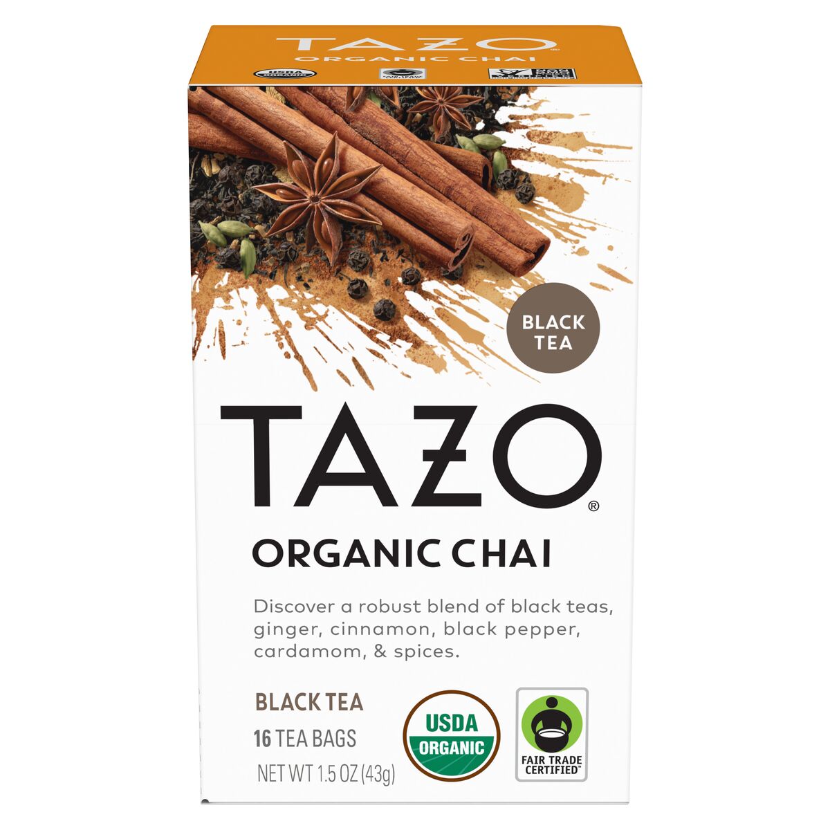 ORGANIC CHAI 16 TEA BAGS image