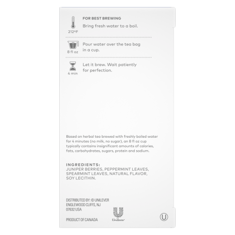 JUNIPER MINT HONEY HERBAL TEA BAGS image