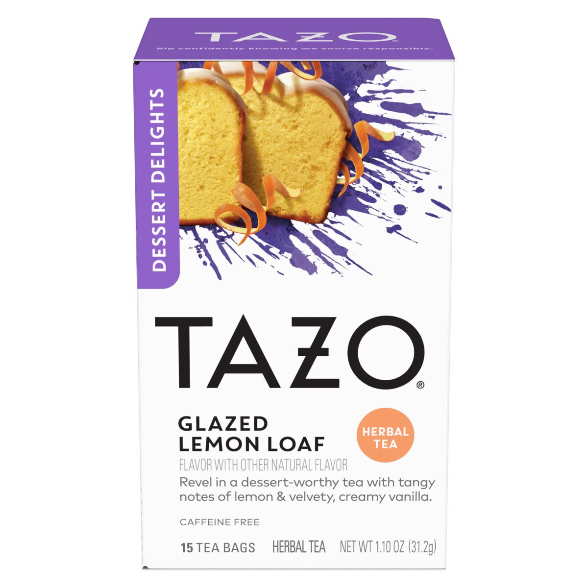 GLAZED LEMON LOAF 15 TEA BAGS