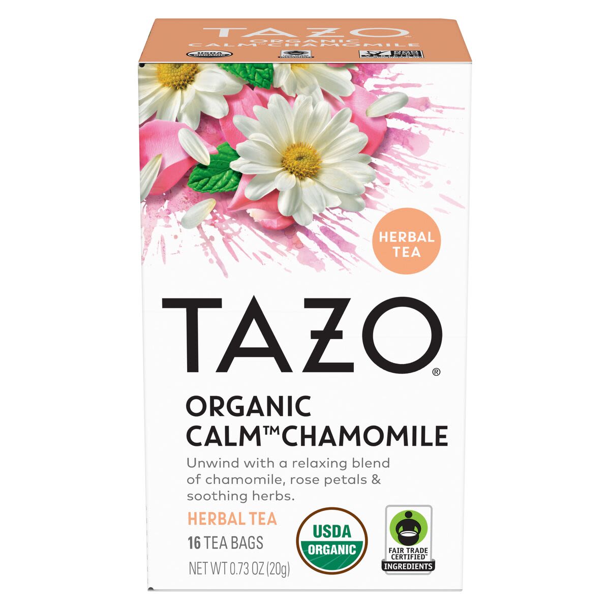 ORGANIC CALM CHAMOMILE 16 TEA BAGS