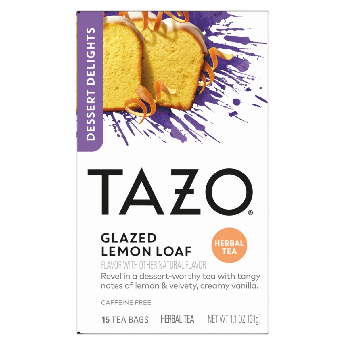 GLAZED LEMON LOAF 15 TEA BAGS image