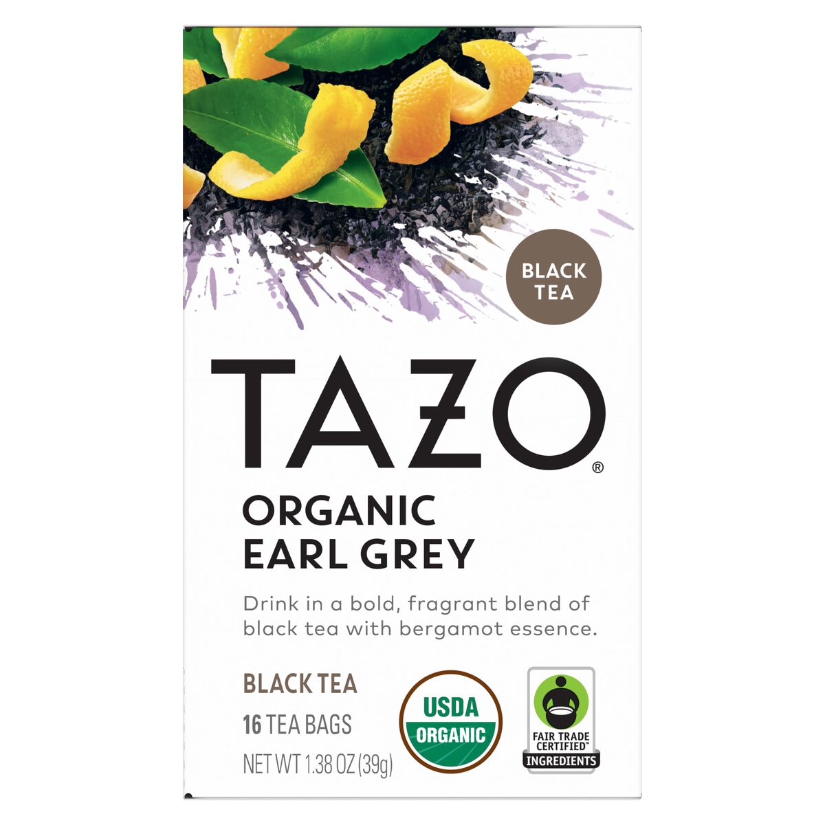 ORGANIC EARL GREY 16 TEA BAGS image