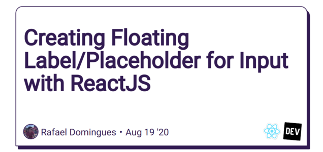 Creating Floating Label/Placeholder for Input with ReactJS