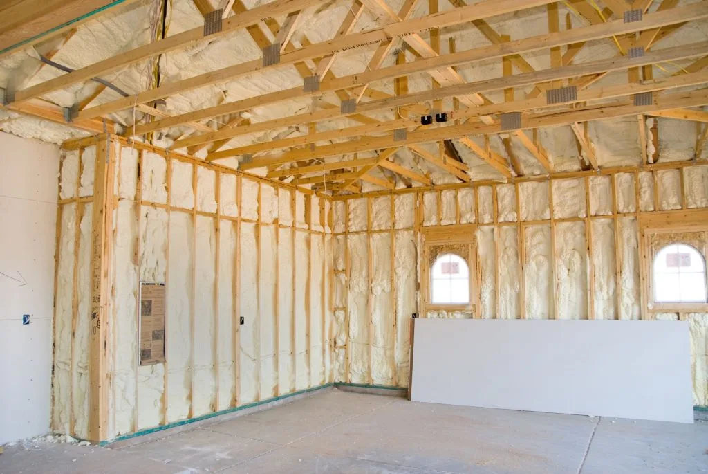 Spray foam insulation