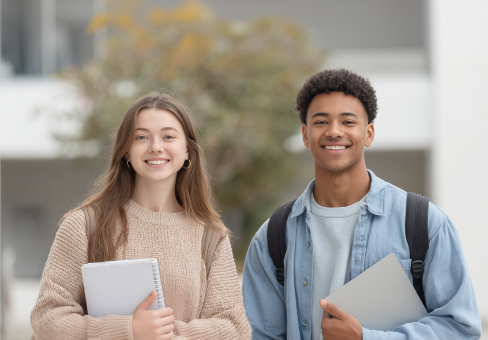 Zwei Student*innen