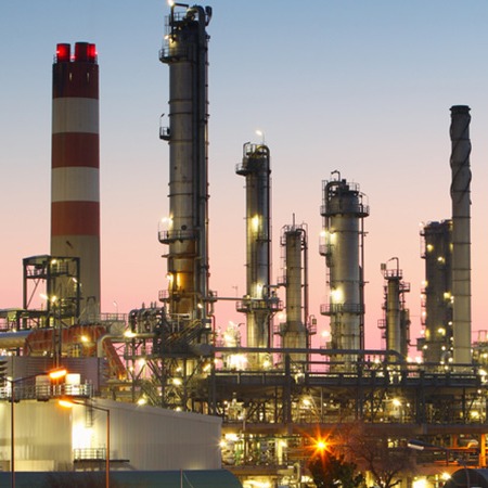 Industrielle Großanlage, die von Dräger überwacht wird