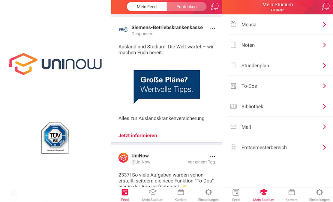 Screenshot App UniNow