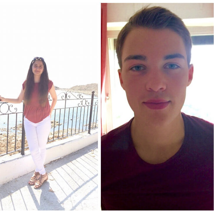 Fotos zweier angehender Studierender, um die es sich im Artikel dreht