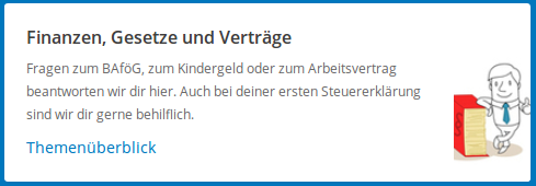 Finanzen, Gesetze und Verträge Screenshot