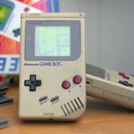 Der erste Nintendo Game Boy aus den Neunzigern