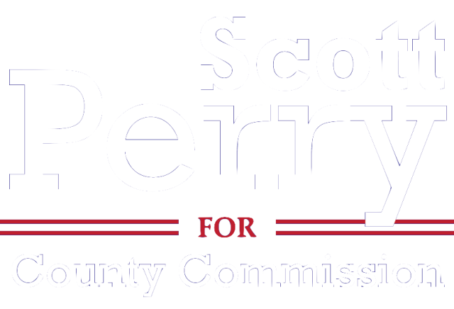 Scott Perry for County Commissioner road sign