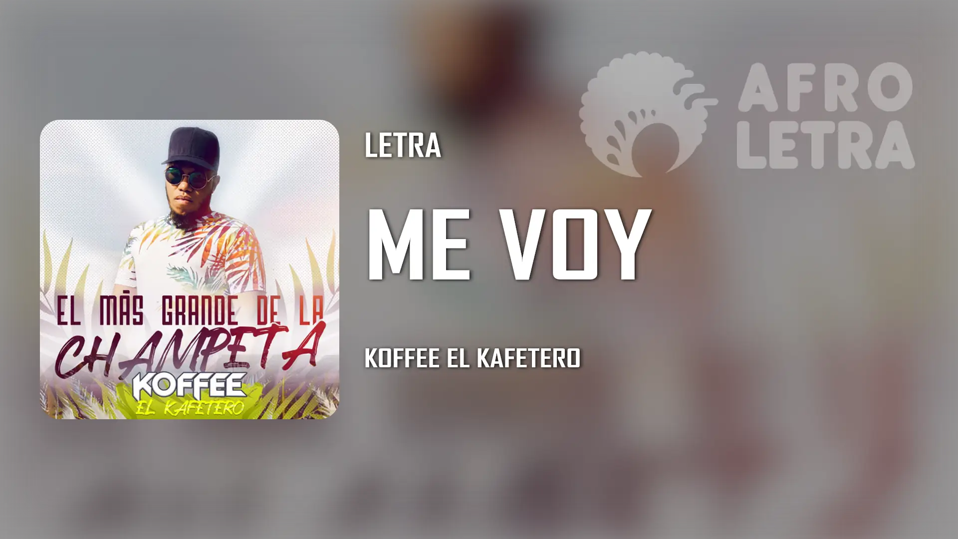 Imagen representando Me Voy de Koffee el Kafetero