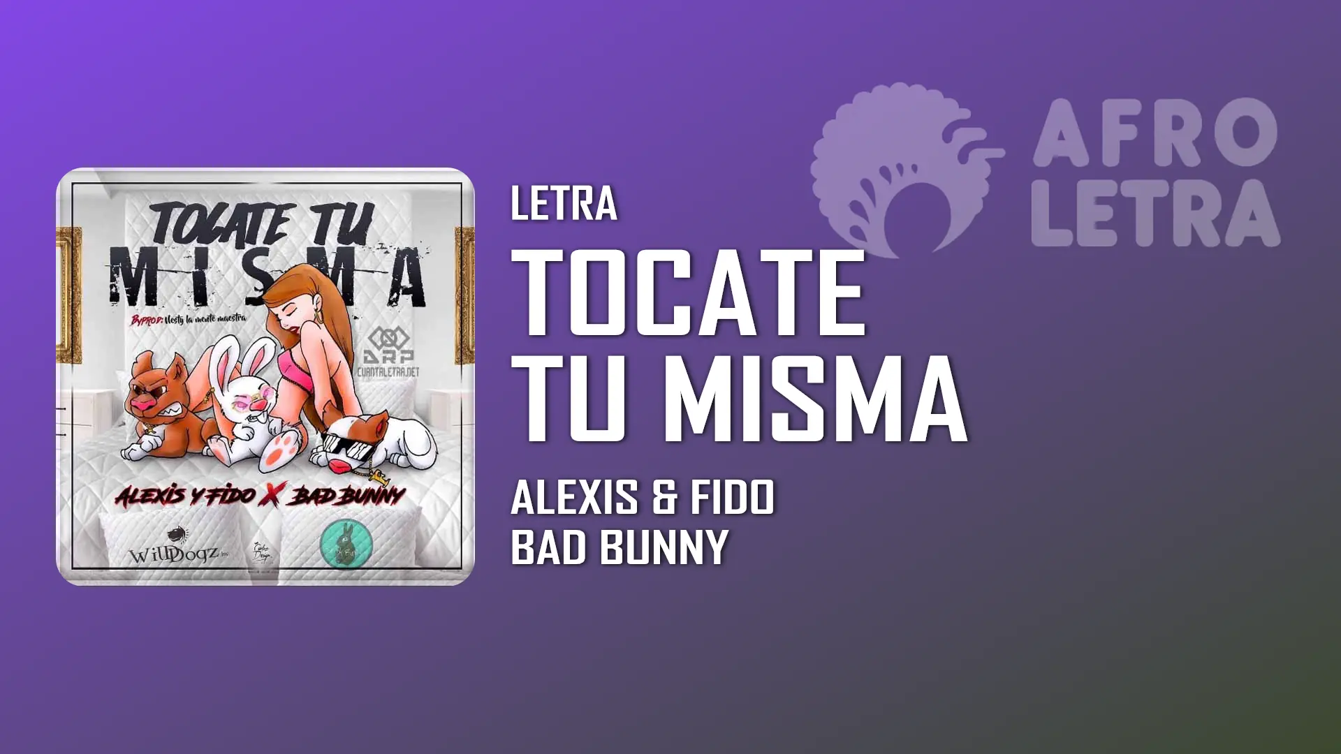 Imagen representando Tocate tu Misma de Alexis y Fido Ft Bad Bunny