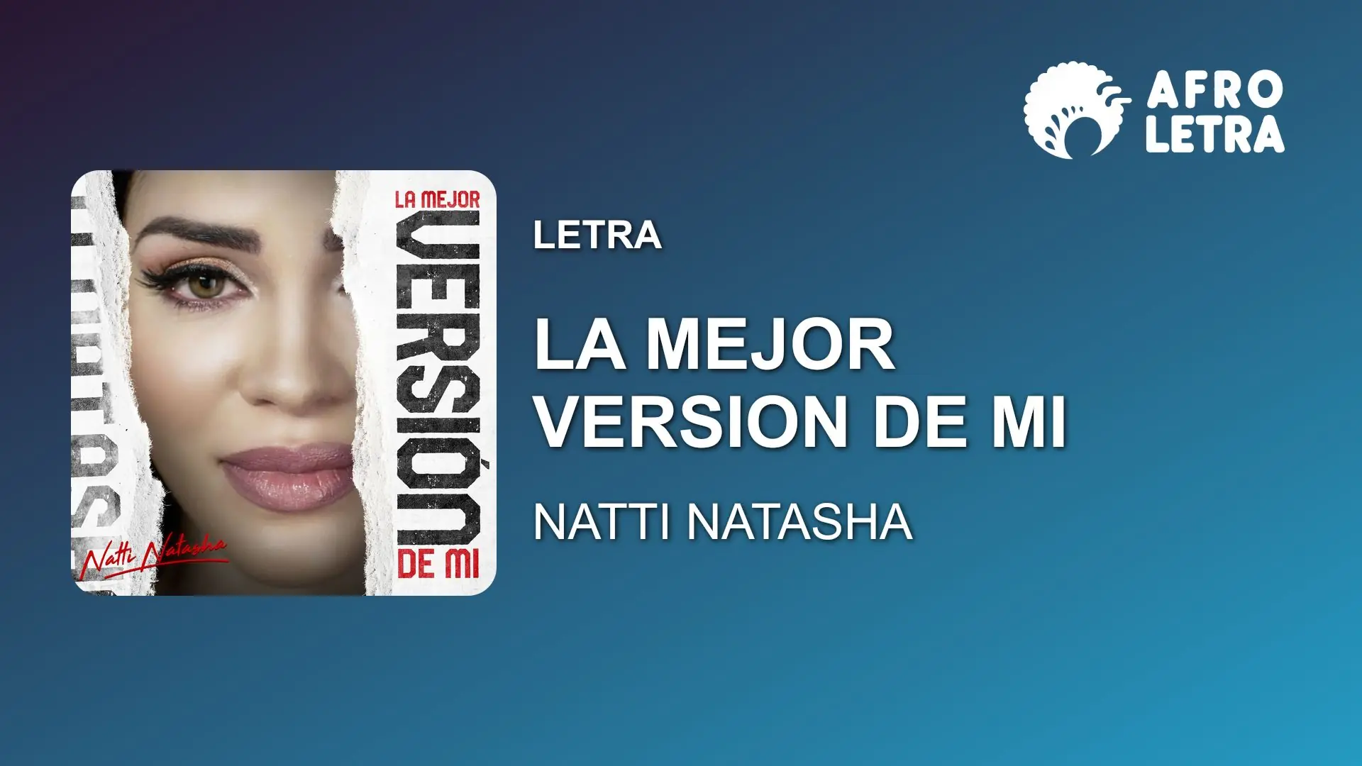 Imagen representando La Mejor Version De Mi de Natti Natasha
