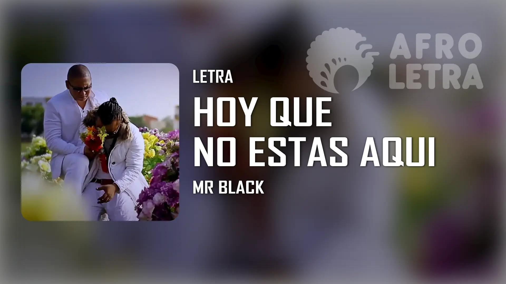 Imagen representando Hoy que no estas aqui de Mr Black