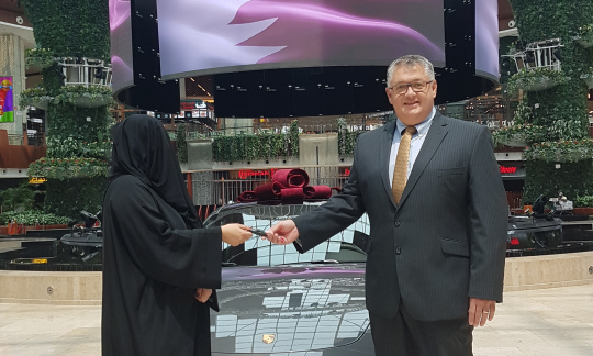 A LUCKY LADY GOES HOME WITH A PORSCHE 911 CARRERA 4S FROM MALL OF QATAR