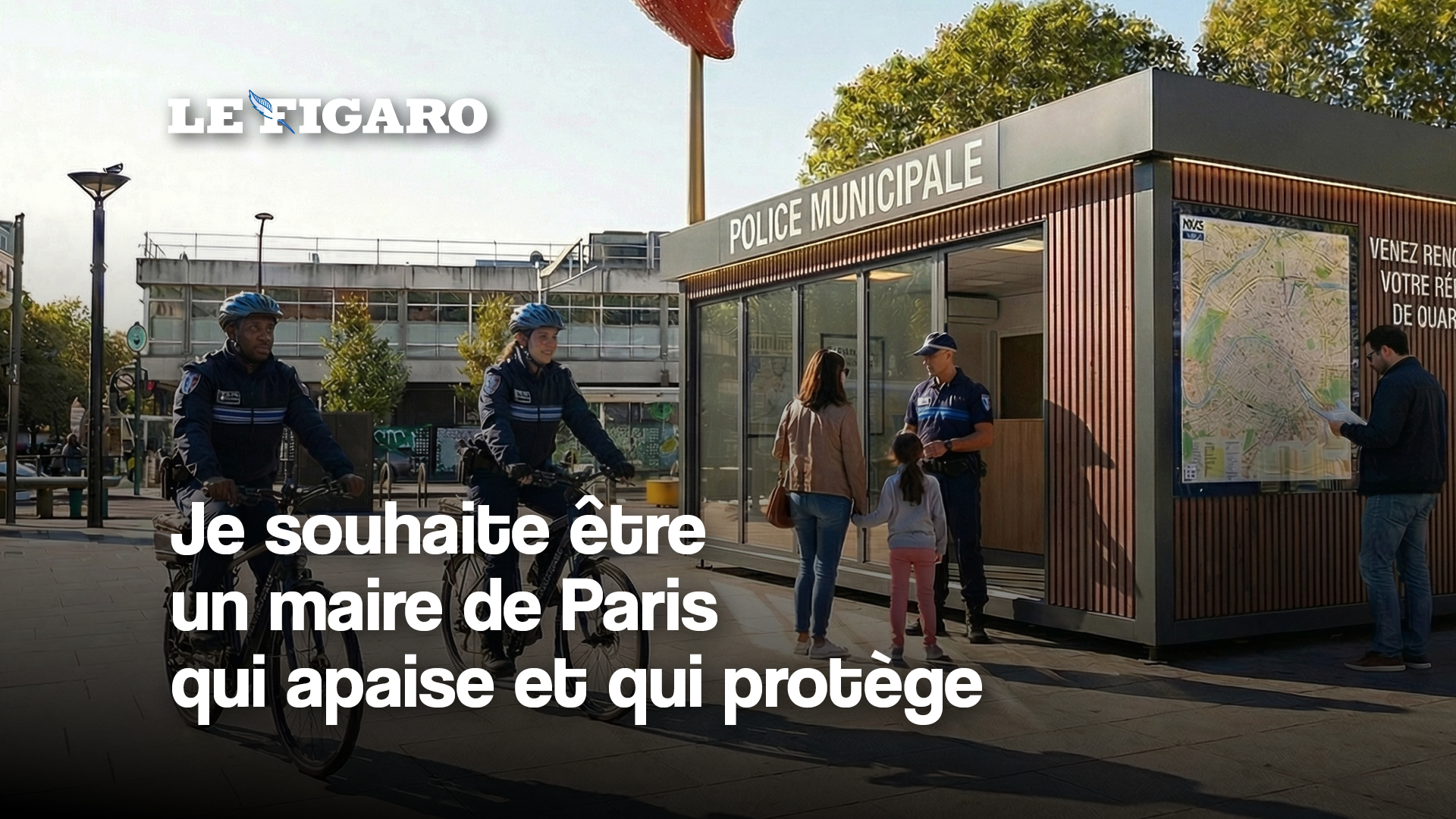 Je souhaite être un maire de Paris qui apaise et qui protège