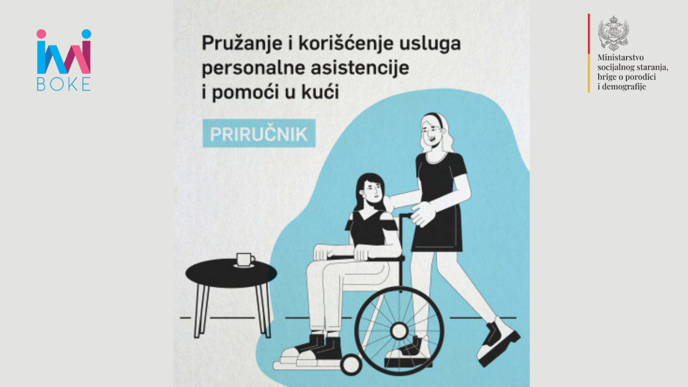 Naslovna strana priručnika, sivo plava boja