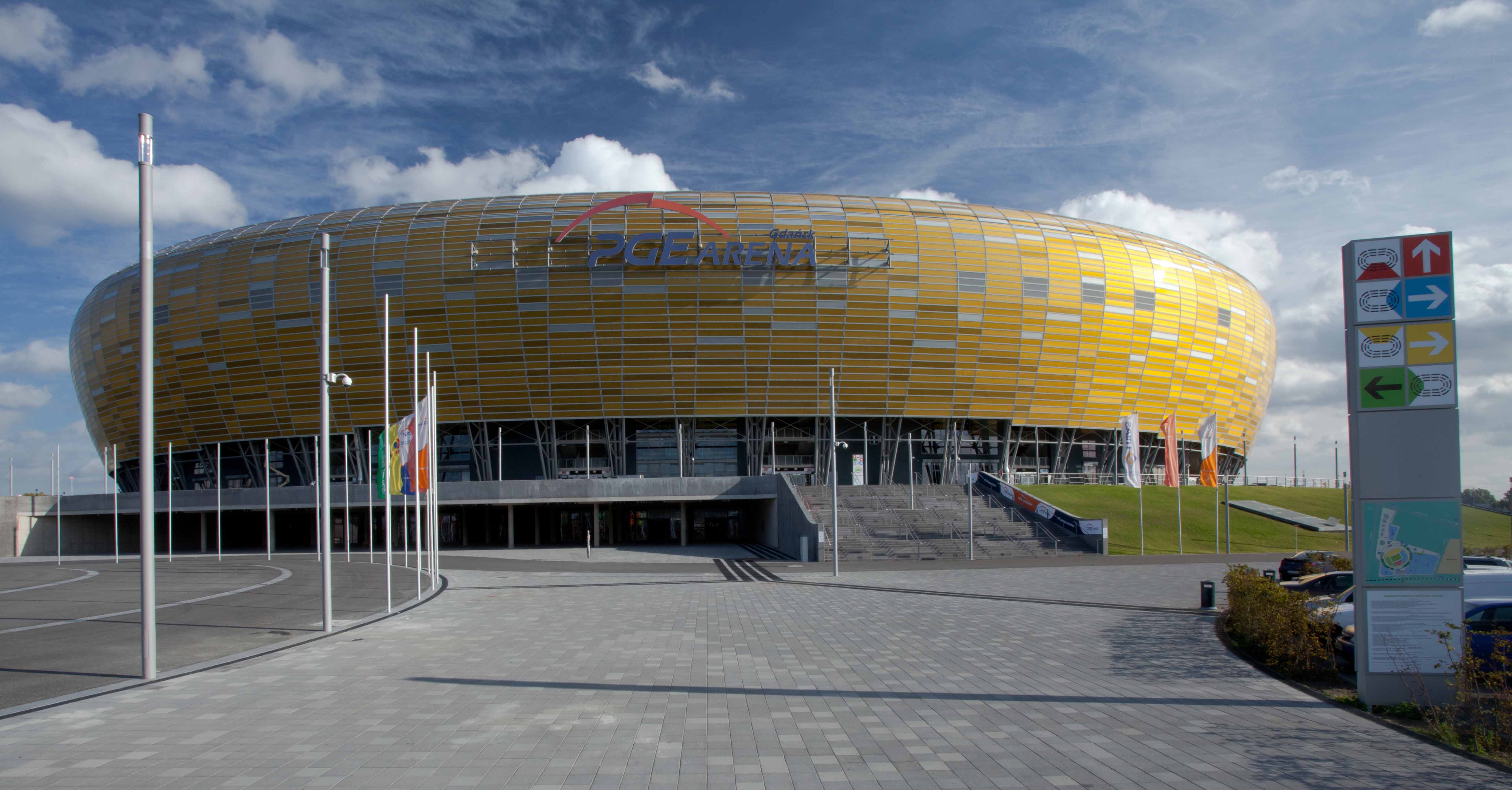 The Energa Gdansk football stadium