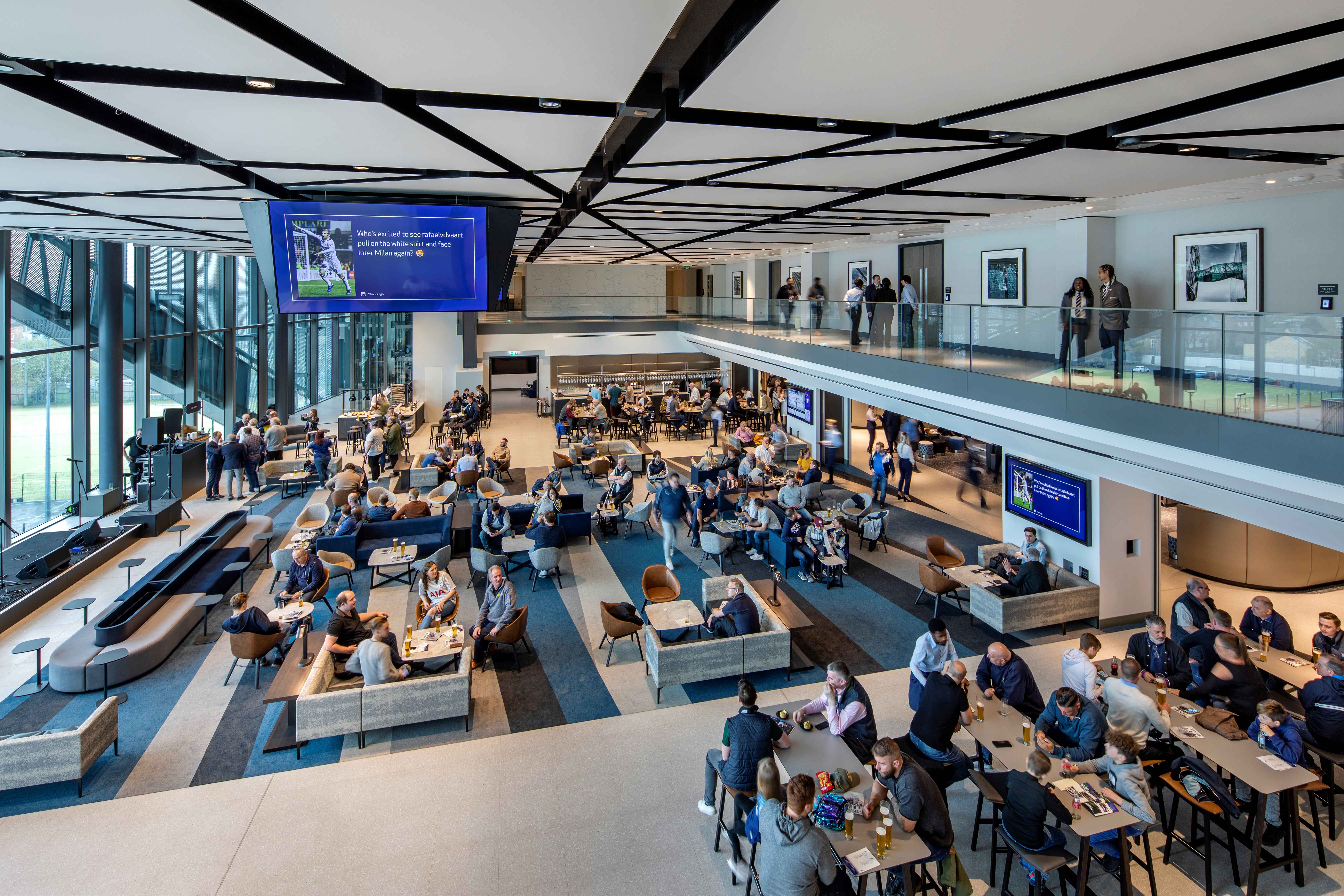 Kvadrat Soft Cells panels used at the Spurs Stadium PREMIUM HOSPITALITY 1