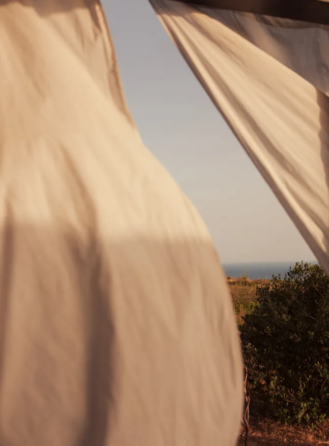 Photo of the terraces of homes on Pantelleria Island Italy.